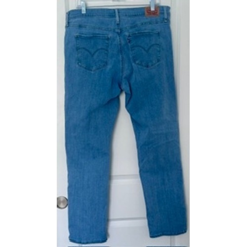 Levi's 314 Shaping Straight Jeans Light Wash Blue Size 33 - Picture 3 of 4